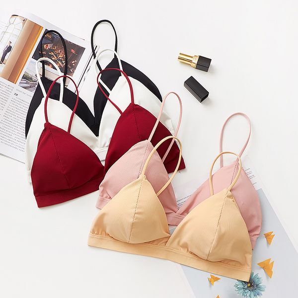 thin strap wireless push up bra backless comfort underwear bralette lingerie seamless soft bras for women, Red;black
thin strap wireless push up bra backless comfort underwear bralette lingerie seamless soft bras for women, Red;black