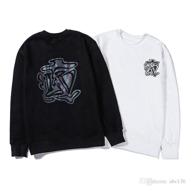 2019 new reflective sweater men's sweater sweater brand long-sleeved designer sweatshirt letters embroidery fashion letter printing cou, Black
2019 new reflective sweater men's sweater sweater brand long-sleeved designer sweatshirt letters embroidery fashion letter printing cou, Black