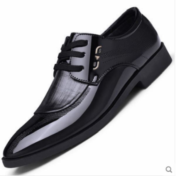 2020 new autumn and winter new business formal mens shoes bright surface single shoes korean version of pointed shoes office mens fash, Black
2020 new autumn and winter new business formal mens shoes bright surface single shoes korean version of pointed shoes office mens fash, Black