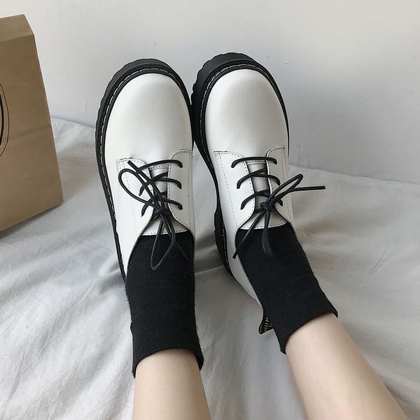 round toe autumn women oxford shoes casual female sneakers flats british style fall leather nurse dress new cross preppy retro, Black
round toe autumn women oxford shoes casual female sneakers flats british style fall leather nurse dress new cross preppy retro, Black
