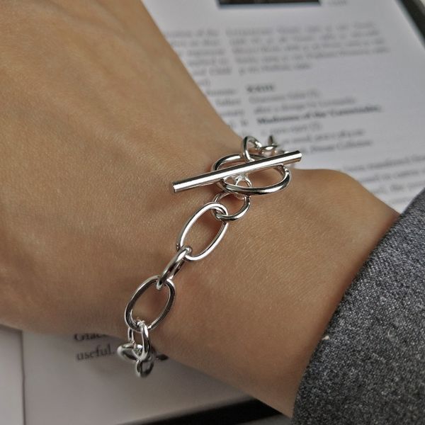 shanice 925 sterling silver crude chain buckle bracelets silver ingenuity design works elegant bracelets for women jewelry gift, Black
shanice 925 sterling silver crude chain buckle bracelets silver ingenuity design works elegant bracelets for women jewelry gift, Black