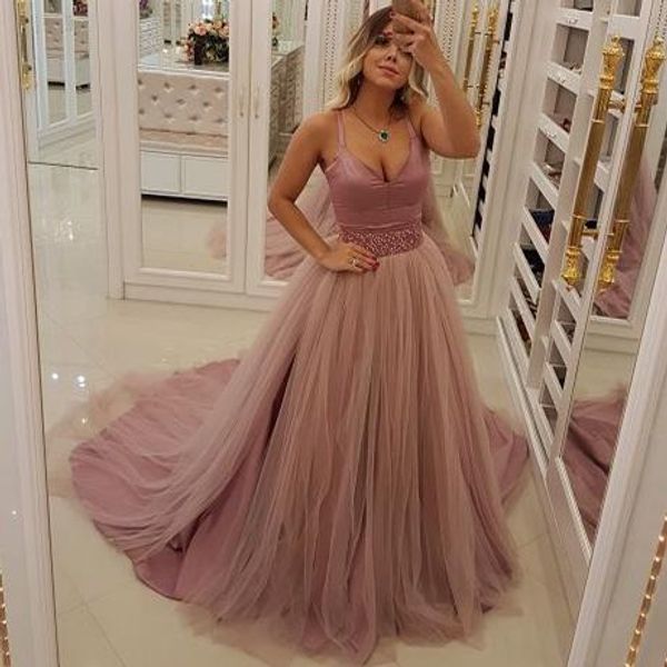 blush pink prom dresses spaghetti bead waist tulle evening gowns cocktail party ball bridesmaid dress special occasion formal gown, Black
blush pink prom dresses spaghetti bead waist tulle evening gowns cocktail party ball bridesmaid dress special occasion formal gown, Black