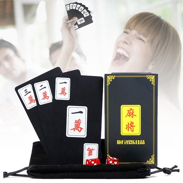 144pcs китайский маджонг игра карты матовый пластик водонепроницаемый путешествия игры pokers набор аксессуаров для внутреннего использовани
144pcs китайский маджонг игра карты матовый пластик водонепроницаемый путешествия игры pokers набор аксессуаров для внутреннего использовани