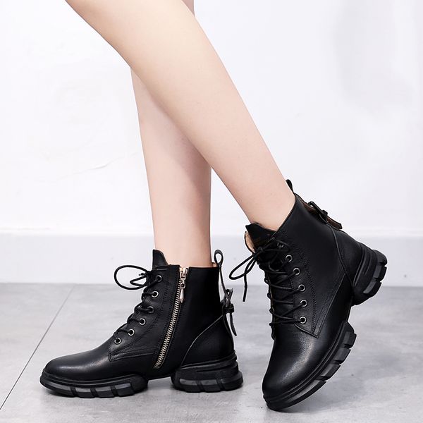 2020 new women's boots first layer cowhide soft and comfortable ladies boots shoes woman genuine leather women shoes, Black
2020 new women's boots first layer cowhide soft and comfortable ladies boots shoes woman genuine leather women shoes, Black