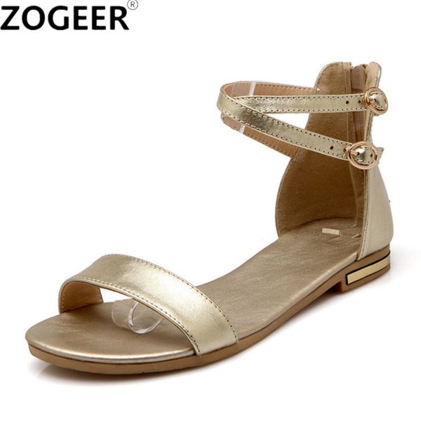 2020 summer women sandals genuine leather flat heel flip flops gold gladiator sandals casual ankle strap white beach shoes woman t200529, Black
2020 summer women sandals genuine leather flat heel flip flops gold gladiator sandals casual ankle strap white beach shoes woman t200529, Black