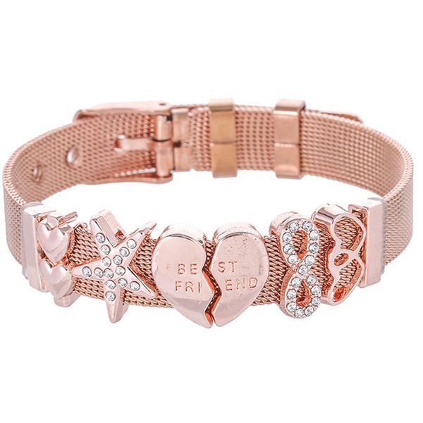 stainless steel color of pink gold bracelet blocking love clothes bracelet pandoro bracelet european woman design, Golden;silver
stainless steel color of pink gold bracelet blocking love clothes bracelet pandoro bracelet european woman design, Golden;silver