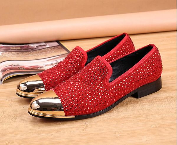 diamond embroidery men's casual leather shoes gold metal round r loafers formal dress prom shoes zapatillas hombre, Black
diamond embroidery men's casual leather shoes gold metal round r loafers formal dress prom shoes zapatillas hombre, Black