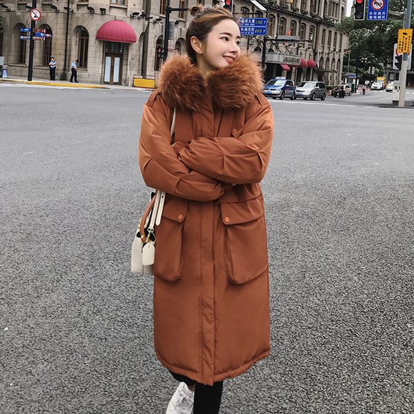 new arrival 2019 winter jacket women with fur hooded oversized fashion outwear coat long padded warm parka womens, Black
new arrival 2019 winter jacket women with fur hooded oversized fashion outwear coat long padded warm parka womens, Black
