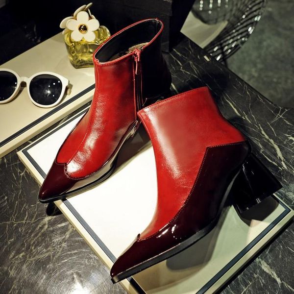 autumn winter women's boots short plush boots fashion color matching square 6cm shoes luxury shoes women designers, Black
autumn winter women's boots short plush boots fashion color matching square 6cm shoes luxury shoes women designers, Black