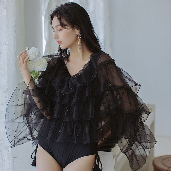 2020 female fast swim swimsuit hand tiktok live super fairy fan swimming suit, White;black
2020 female fast swim swimsuit hand tiktok live super fairy fan swimming suit, White;black