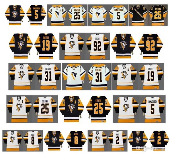 vintage pittsburgh penguins jerseys 2 jim paek 31 ken wregget 19 bryan trottier 92 tocchet 25 keven stevens 5 samuelsson 8 recchi hockey, Black;red
vintage pittsburgh penguins jerseys 2 jim paek 31 ken wregget 19 bryan trottier 92 tocchet 25 keven stevens 5 samuelsson 8 recchi hockey, Black;red