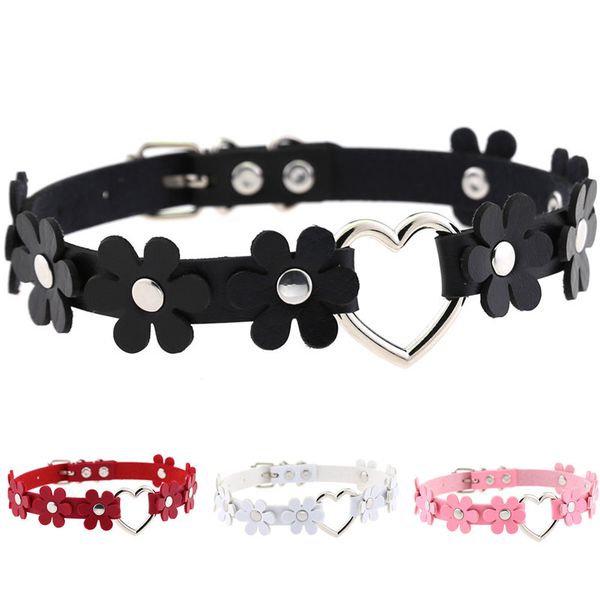 diezi punk 16 colors pu leather heart choker necklace women gothic statement flower necklaces cosplay anime harajuku jewelry, Silver
diezi punk 16 colors pu leather heart choker necklace women gothic statement flower necklaces cosplay anime harajuku jewelry, Silver