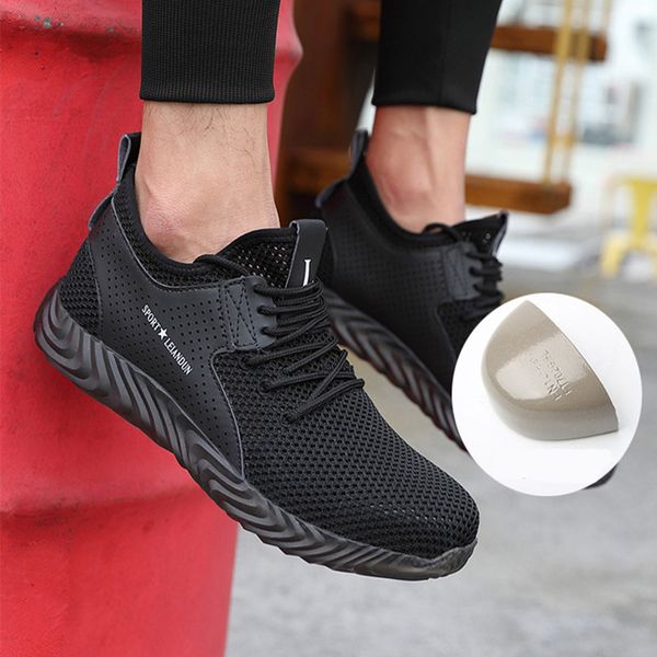 men's safety shoes steel toe construction protective footwear lightweight 3d shockproof work sneaker shoes for men, Black
men's safety shoes steel toe construction protective footwear lightweight 3d shockproof work sneaker shoes for men, Black