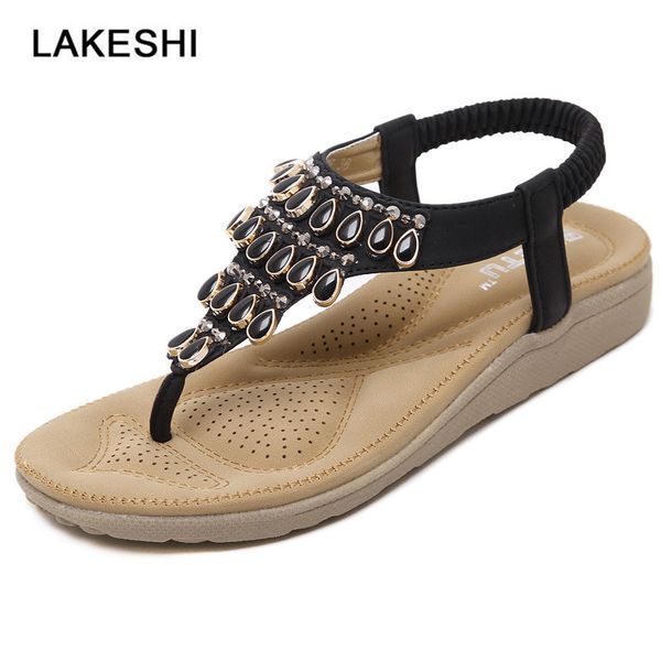 lakeshi summer sandals women shoes fashion behomia woman beach sandals flip flops rhinestone, Black
lakeshi summer sandals women shoes fashion behomia woman beach sandals flip flops rhinestone, Black