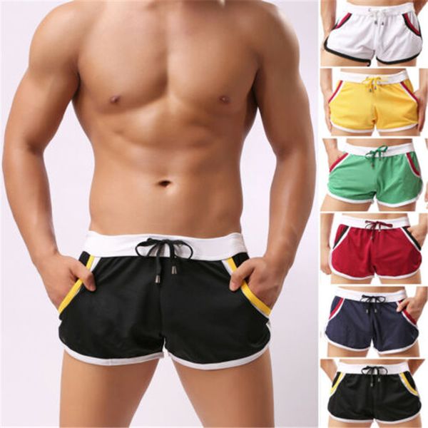 2019 new men muscle fitness running pants comfortable boxer briefs swimming swim shorts trunks swimwear pants, Black;blue
2019 new men muscle fitness running pants comfortable boxer briefs swimming swim shorts trunks swimwear pants, Black;blue