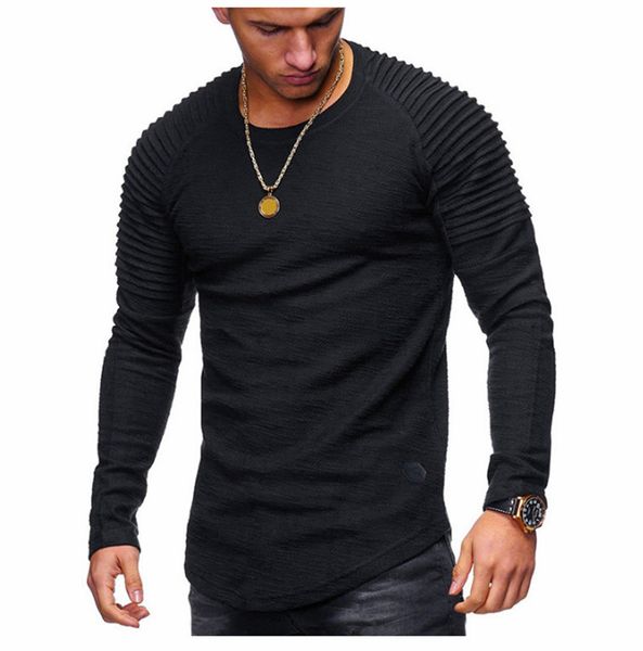 stripe fold щитовых mens конструктора tshirts мода тонкой сплошной цвет mens тройники повседневной длинный рукав самцы одежда, White;black
stripe fold щитовых mens конструктора tshirts мода тонкой сплошной цвет mens тройники повседневной длинный рукав самцы одежда, White;black