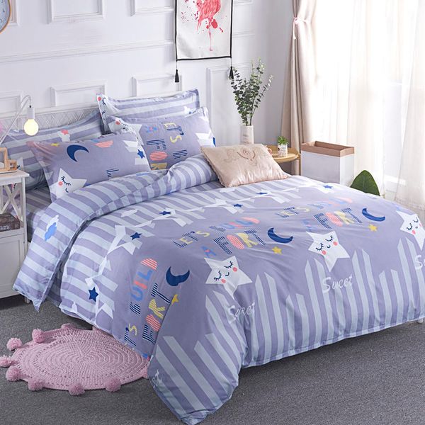 soft comfortable bedding set aloe cotton 3/4pcs cartoon pattern duvet cover flat sheet bed linings with pillowcase home textile
soft comfortable bedding set aloe cotton 3/4pcs cartoon pattern duvet cover flat sheet bed linings with pillowcase home textile