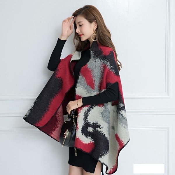 lattice scarf woman lengthen imitate cashmere scarf sleeveless cloak will shawl, Blue;gray
lattice scarf woman lengthen imitate cashmere scarf sleeveless cloak will shawl, Blue;gray