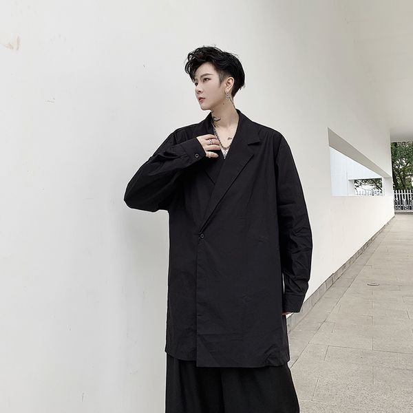2020 spring new men oversize loose casual long sleeve shirts male japan streetwear suit style shirt jacket outerwear, White;black
2020 spring new men oversize loose casual long sleeve shirts male japan streetwear suit style shirt jacket outerwear, White;black
