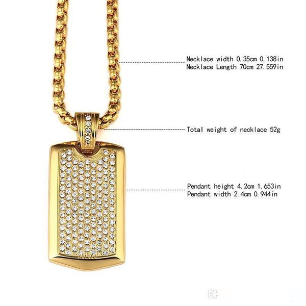 18k gold plated stainless steel cube army dog tag jewelry men hip hop dance soldier hiphop golden rapper cool necklace, Silver
18k gold plated stainless steel cube army dog tag jewelry men hip hop dance soldier hiphop golden rapper cool necklace, Silver