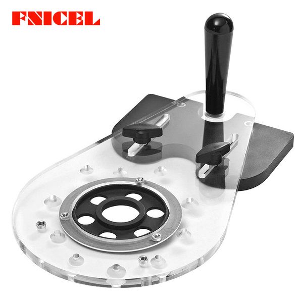 fnicel universal woodworking milling base engraving trimming machine flip board bottom plate slotting trimming hole locator
fnicel universal woodworking milling base engraving trimming machine flip board bottom plate slotting trimming hole locator