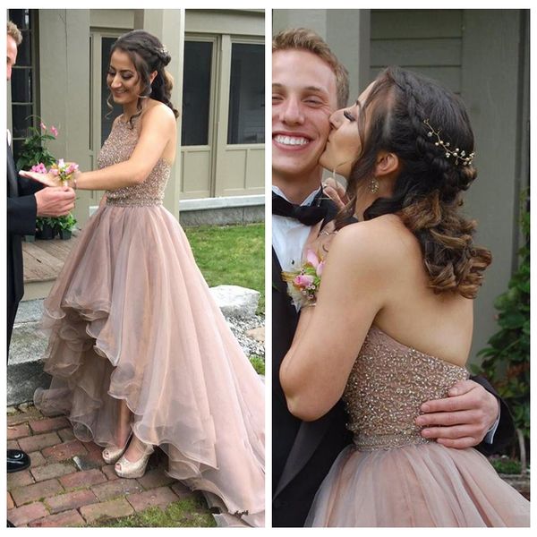 halter a-line prom dresses beading high low 2021 sleeveless custom long vestidos de fiesta spring, Black
halter a-line prom dresses beading high low 2021 sleeveless custom long vestidos de fiesta spring, Black