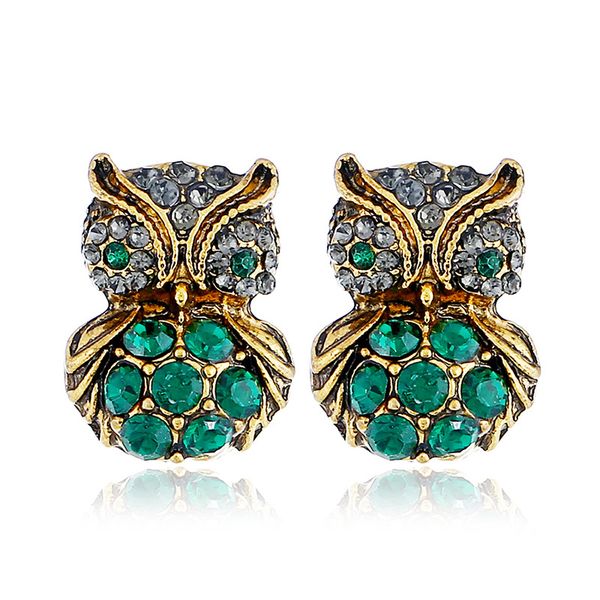 european and american fashion ear jewelry personality aunt set all cute drill owl pendant female ear nails, Golden
european and american fashion ear jewelry personality aunt set all cute drill owl pendant female ear nails, Golden