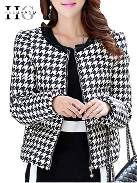 hee grand 2018 woman winter coat houndstooth warm elite down coat vintage plaid slim parkas jackets wwy385, Black
hee grand 2018 woman winter coat houndstooth warm elite down coat vintage plaid slim parkas jackets wwy385, Black