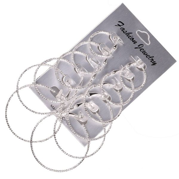 dhl fashion punk jewelry 6 pair/set gold silver simple metal round hoop earrings set stylish big circle earring for women m202r, Golden;silver
dhl fashion punk jewelry 6 pair/set gold silver simple metal round hoop earrings set stylish big circle earring for women m202r, Golden;silver