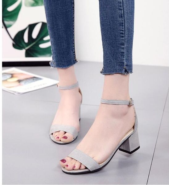 lady sandalias femeninas high heels autumn flock pointed sandals high heels female summer shoes female sandals mujer 34-42, Black 
lady sandalias femeninas high heels autumn flock pointed sandals high heels female summer shoes female sandals mujer 34-42, Black