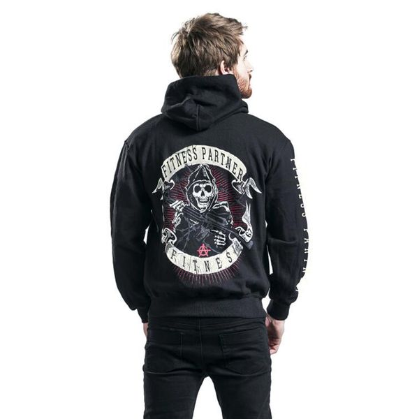 2019 autumn winter men's fitness hooded jacket letter print hooded sweatshirt men hip hop fashion casual plus velvet sweatshirt, Black
2019 autumn winter men's fitness hooded jacket letter print hooded sweatshirt men hip hop fashion casual plus velvet sweatshirt, Black