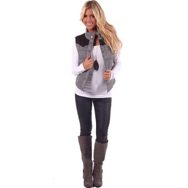 autumn button vest coat women sleeveless patchwork warm casual jacket down vest parkas outerwear clothes gilet femme ez*, Black;white
autumn button vest coat women sleeveless patchwork warm casual jacket down vest parkas outerwear clothes gilet femme ez*, Black;white