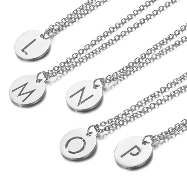26 initial letter necklace stainless steel a to z letters diy name clavicular chain necklaces pendant for women friend birthday jewelry, Silver
26 initial letter necklace stainless steel a to z letters diy name clavicular chain necklaces pendant for women friend birthday jewelry, Silver