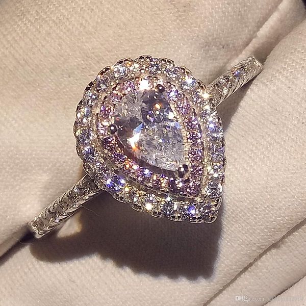 pure 925 sterling silver choucong stunning luxury jewelry pink&white sapphire cz diamond gemstones party wedding band ring for women gift, Slivery;golden
pure 925 sterling silver choucong stunning luxury jewelry pink&white sapphire cz diamond gemstones party wedding band ring for women gift, Slivery;golden