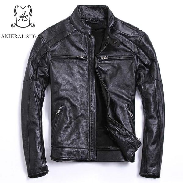 plus size genuine cow leather jacket men bomber jacket black vintage stand collar zipper m - 4xl short motorcycle clothing
plus size genuine cow leather jacket men bomber jacket black vintage stand collar zipper m - 4xl short motorcycle clothing