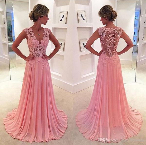 pink bridesmaid dresses lace formal evening dresses ball gowns with a line v neck floor length chiffon prom dresses hy138, Black;red
pink bridesmaid dresses lace formal evening dresses ball gowns with a line v neck floor length chiffon prom dresses hy138, Black;red