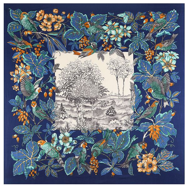 130cmx130cm new bohemian jungle hillside small tree headscarf scarf ladies simulation silk twill large square scarves 63, Blue;gray
130cmx130cm new bohemian jungle hillside small tree headscarf scarf ladies simulation silk twill large square scarves 63, Blue;gray