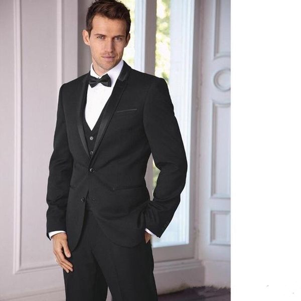 new custom black slim fit men suits wedding tuxedos prom wear (jacket+pants+vest) groomsmen man blazer 519, Black;gray
new custom black slim fit men suits wedding tuxedos prom wear (jacket+pants+vest) groomsmen man blazer 519, Black;gray