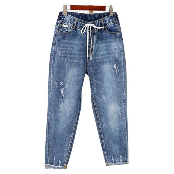 5xl plus size boyfriend jeans women casual vintage high waist jeans denim harem pants pockets elastic waist denim jean femme, Blue
5xl plus size boyfriend jeans women casual vintage high waist jeans denim harem pants pockets elastic waist denim jean femme, Blue