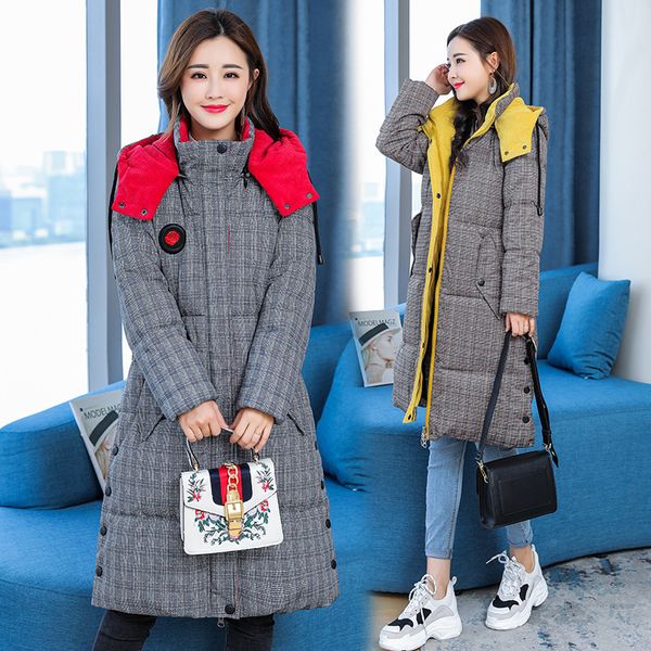 autumn and winter large size women's down jacket cotton-padded clothes women's mid-length loose-fit over-the-knee cotton coat, Blue;black
autumn and winter large size women's down jacket cotton-padded clothes women's mid-length loose-fit over-the-knee cotton coat, Blue;black