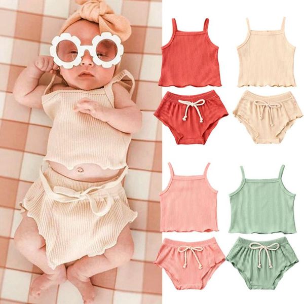 3-24m newborn baby girl clothes boys strap solid vest shorts pants set summer outfits infant clothes bebes, White
3-24m newborn baby girl clothes boys strap solid vest shorts pants set summer outfits infant clothes bebes, White