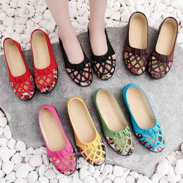 summer cloth shoes female tennis shoes single hollow non-slip soft bottom middle-aged mom a pedal, Black;red
summer cloth shoes female tennis shoes single hollow non-slip soft bottom middle-aged mom a pedal, Black;red