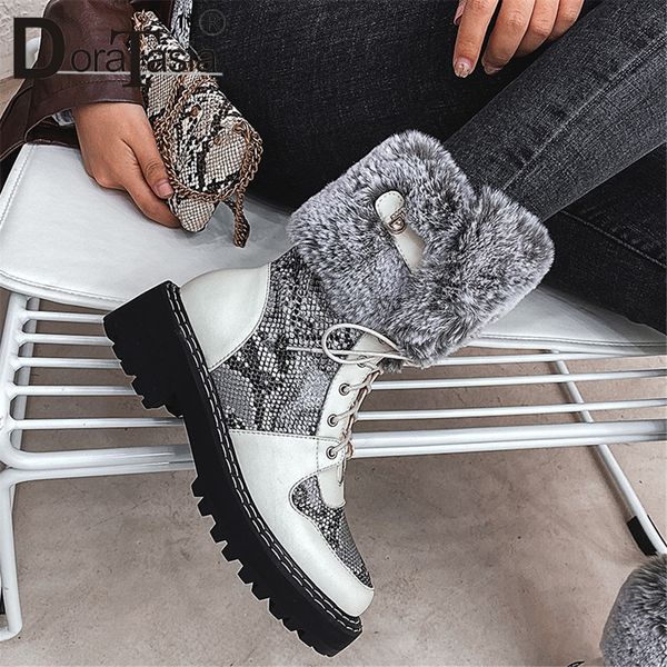 doratasia big size 42 new genuine leather snow boots women fashion snake veins ladies chunky heels shoes woman ankle boots, Black
doratasia big size 42 new genuine leather snow boots women fashion snake veins ladies chunky heels shoes woman ankle boots, Black