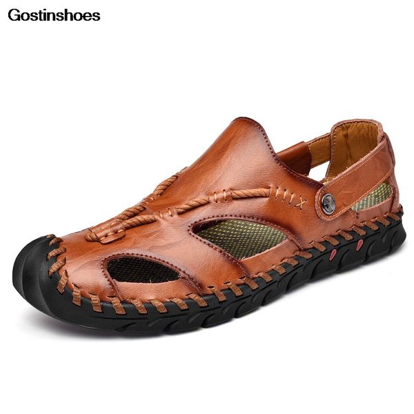 sandles mens large size genuine leather sport casual shoe fashion closed toe men sandale homme cowhide summer man sandals, Black
sandles mens large size genuine leather sport casual shoe fashion closed toe men sandale homme cowhide summer man sandals, Black