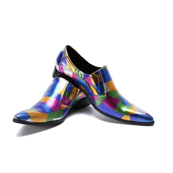 chaussure homme men leather shoes multicolor male dress wedding shoes slip on formal flats office loafers plus size47, Black
chaussure homme men leather shoes multicolor male dress wedding shoes slip on formal flats office loafers plus size47, Black