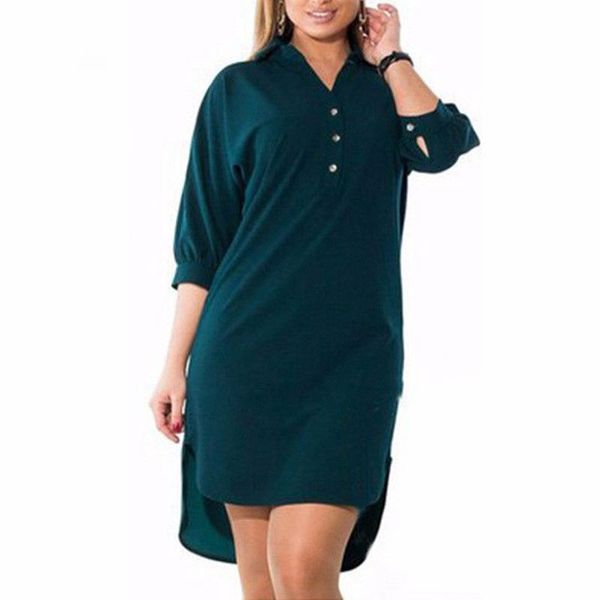 casual dresses fashion women's clothing plus size irregular lrregular solid color buttons lapel shirt dress green 6xl, Black;gray
casual dresses fashion women's clothing plus size irregular lrregular solid color buttons lapel shirt dress green 6xl, Black;gray