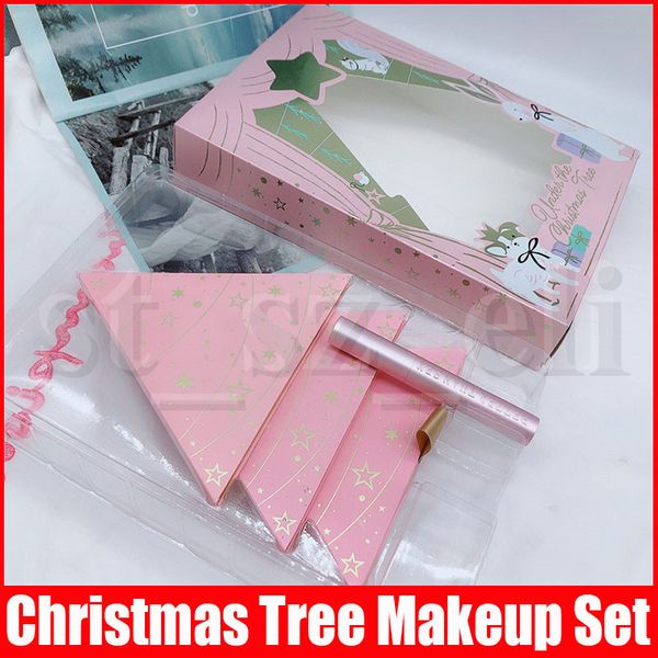 faced makeup set under the christmas tree contains two eyeshadow palette and one blush with better than mascara
faced makeup set under the christmas tree contains two eyeshadow palette and one blush with better than mascara