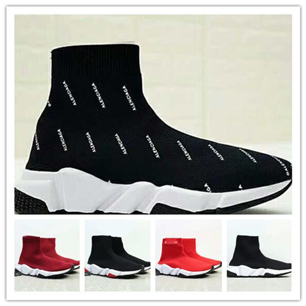 2019 Sock Shoes Triple S Sneakers Speed Flat Fashion Women Mens Black Red paris Casual Socks Outdoor Sport Shoes
2019 Sock Shoes Triple S Sneakers Speed Flat Fashion Women Mens Black Red paris Casual Socks Outdoor Sport Shoes