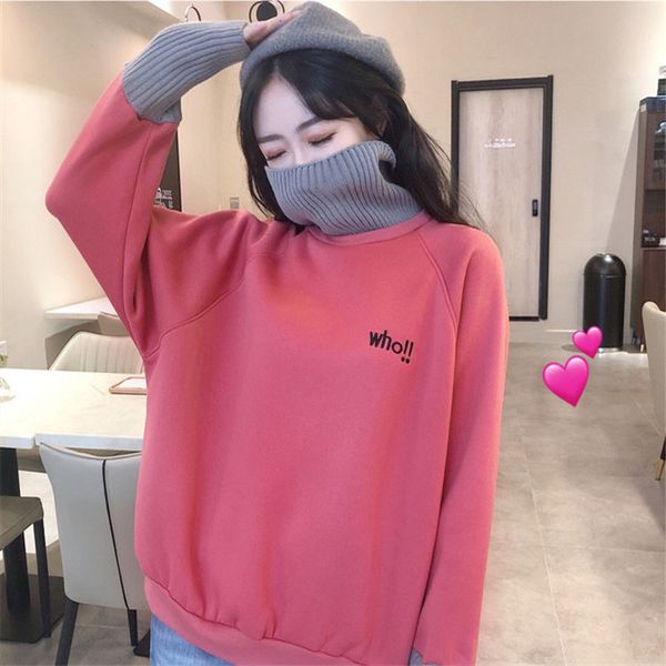 high-neck stitching fake two-piece women's casual loose sweatshirts women's long sleeve shirts ing, Black
high-neck stitching fake two-piece women's casual loose sweatshirts women's long sleeve shirts ing, Black
