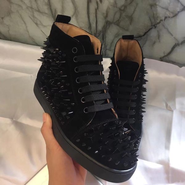 pik pik rivets genuine leather red bottom sneakers shoes men spikes sneaker luxurious women studs leisure party dress wedding, Black
pik pik rivets genuine leather red bottom sneakers shoes men spikes sneaker luxurious women studs leisure party dress wedding, Black